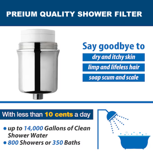 Compact Shower Filter for Cleaner Water & Better Shower Experience | فلتر دش مدمج لمياه أنظف وتجربة استحمام أفضل