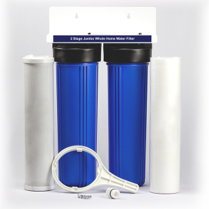 2 Stage Whole Home Jumbo Water Filter System 20” x 4.5” – PP & CTO Filtration