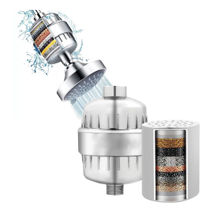 Premium Shower Water Filter with Multi-Layer Filtration | فلتر دش متعدد الطبقات لتنقية مياه الاستحمام